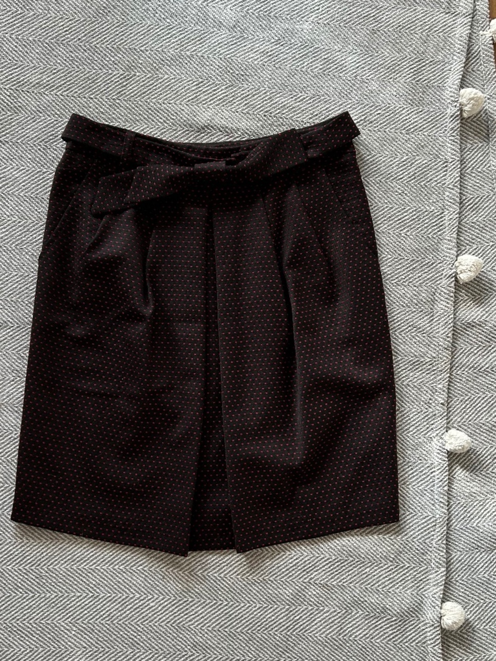 Nanette Lepore ⏐ Black & Red Polka Dots Suit Skirt